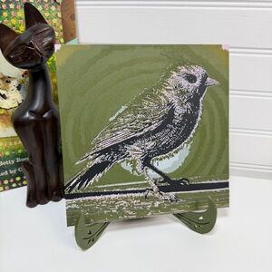 Uniquely Colored Bird Wall Art, Textured Art, Hueforge Art